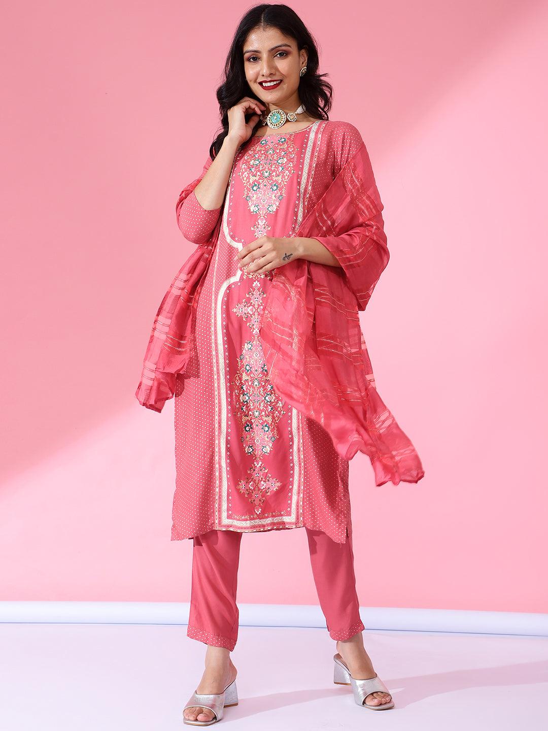 Bani Women Rayon Kurta Dupatta Set