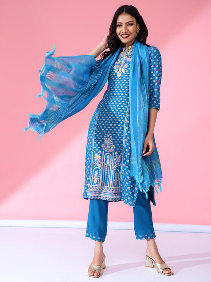 Bani Women Rayon Kurta Dupatta Set