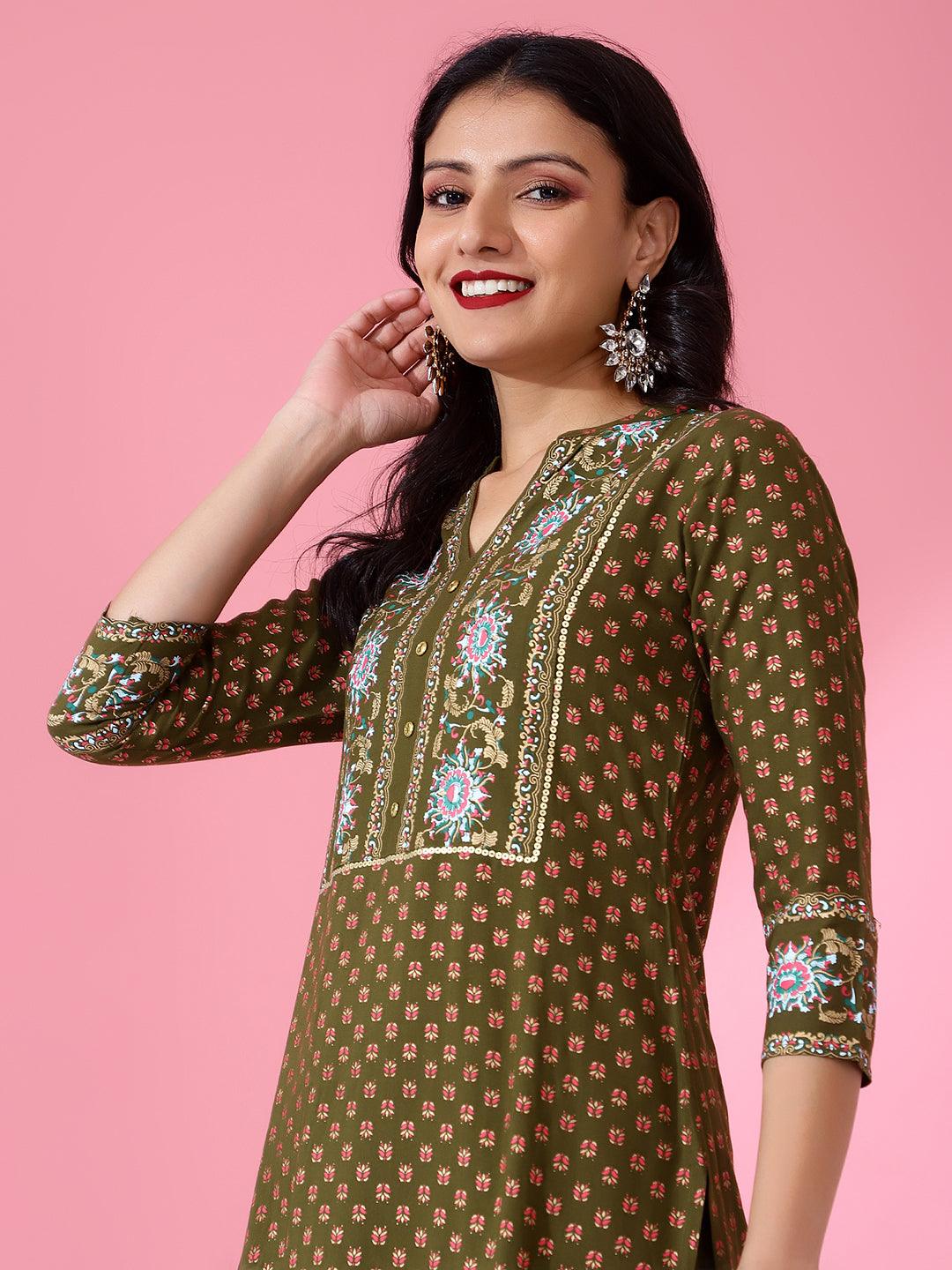 Bani Women Printed Women Kurta Suits Set