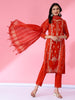 Bani Women Ethnic Motifs Printed Liva Kurta with Trousers & Dupatta