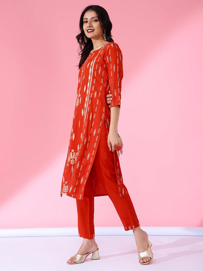 Bani Women Ethnic Motifs Printed Liva Kurta with Trousers & Dupatta