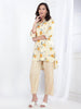 Bani Women Yellow Printed Womens Co-Ord Set Tunic with Trouser