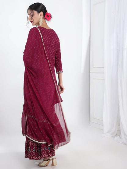 Liva Ethnic Kurta Dupatta Set