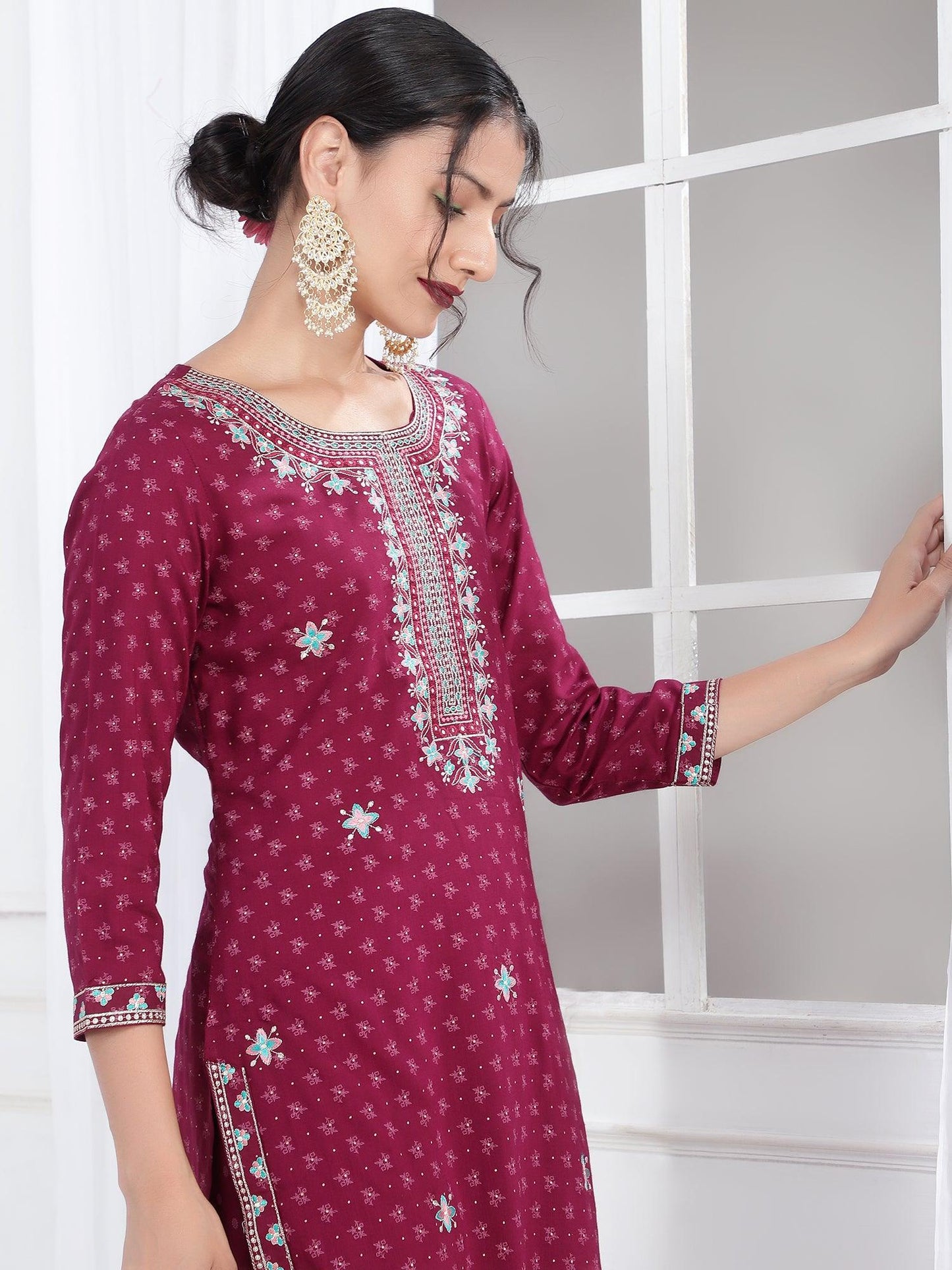 Liva Ethnic Kurta Dupatta Set