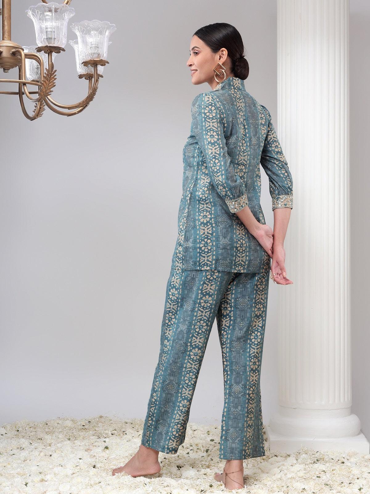 Womens Co-Ord Set Tunic and Trouser Set