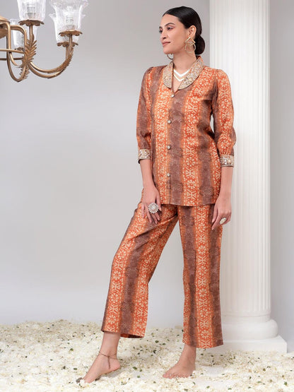 Womens Co-Ord Set Tunic and Trouser Set