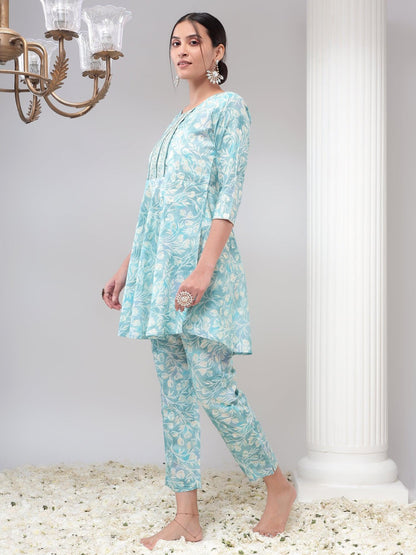 Womens Co-Ord Set Tunic and Trouser Set