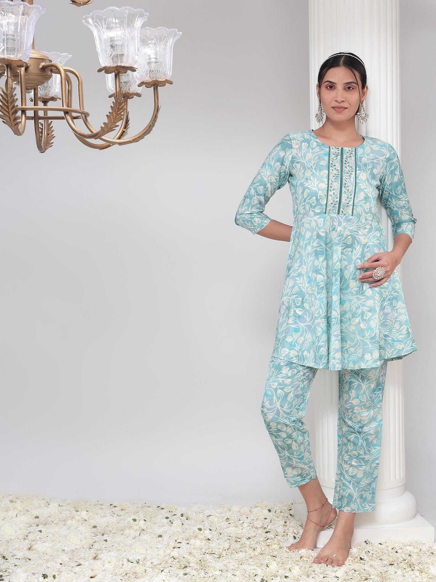 Womens Co-Ord Set Tunic and Trouser Set