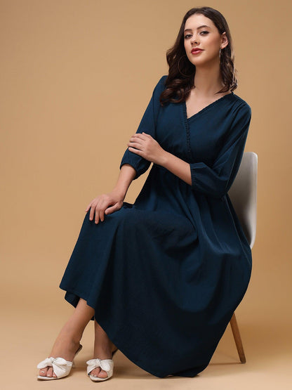 Ayesha Blue Midi Dress