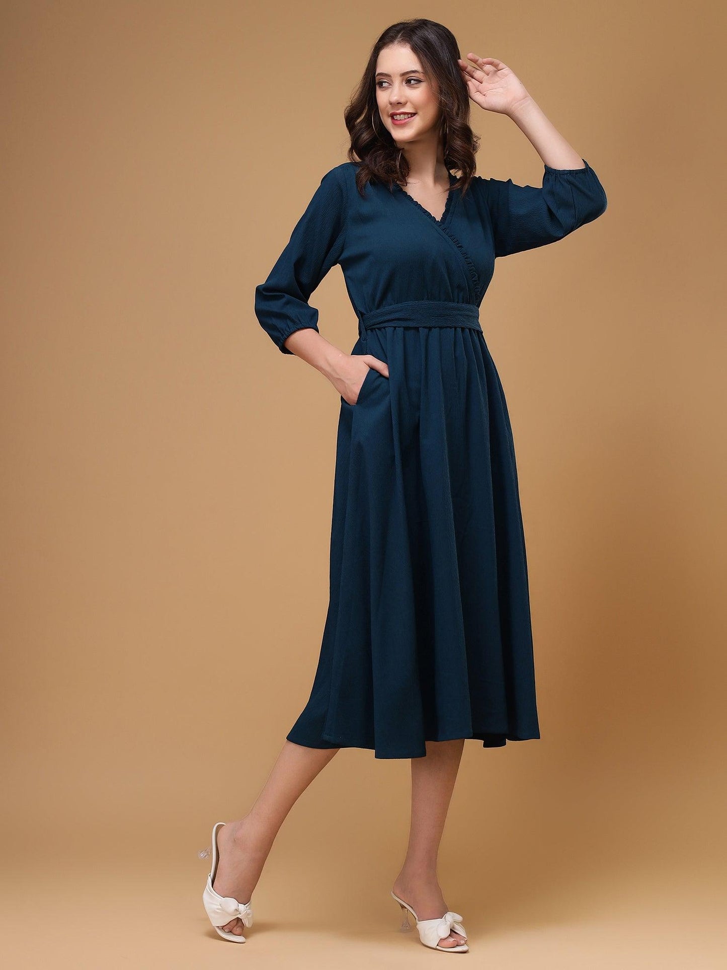 Ayesha Blue Midi Dress