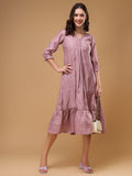 Bani Women Cotton A Line MIDI Dress