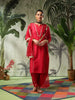 Afsana Red Muslin Kurta Set