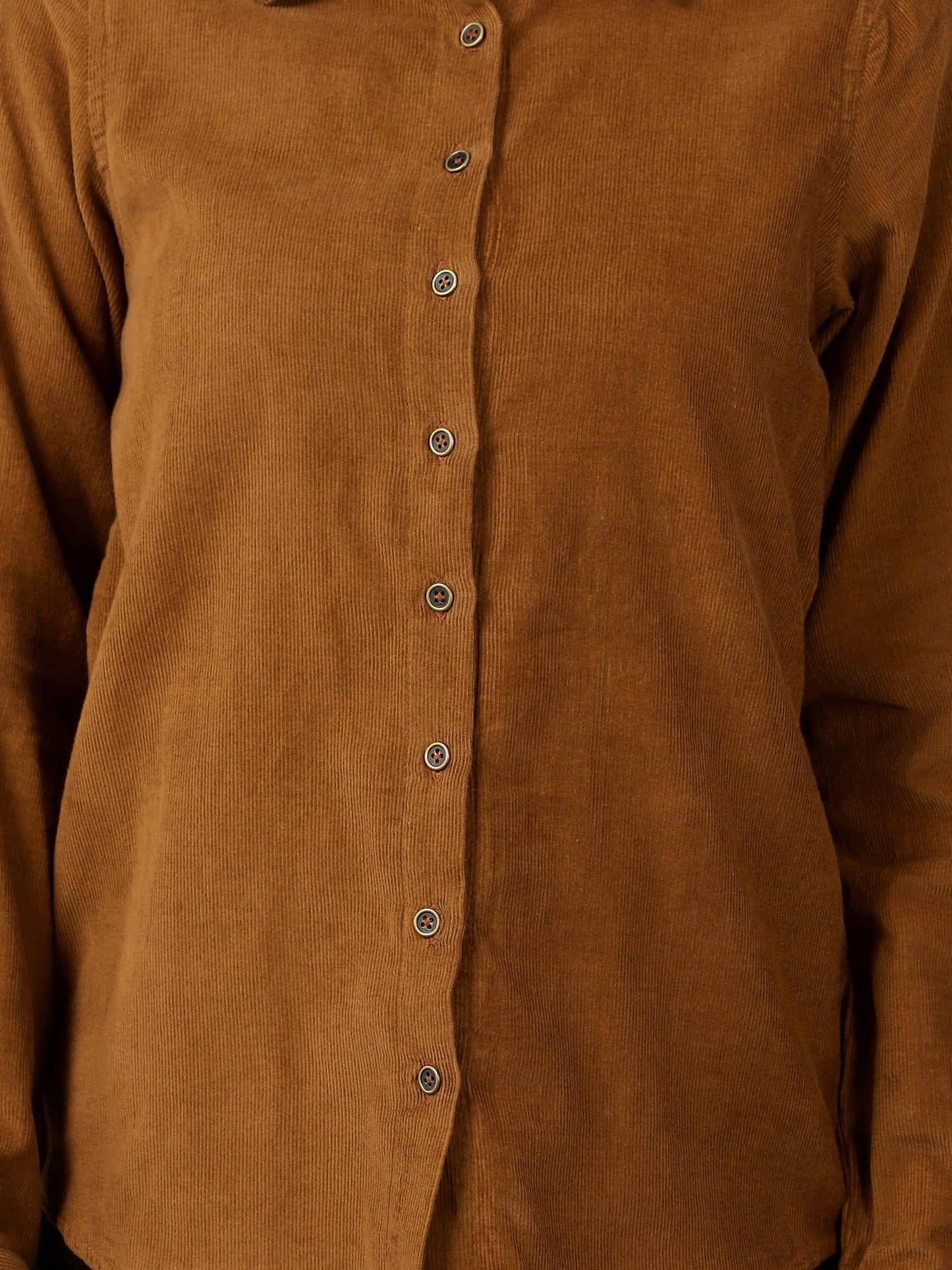 Women Full Sleeve Co-Ords Shirt Rust