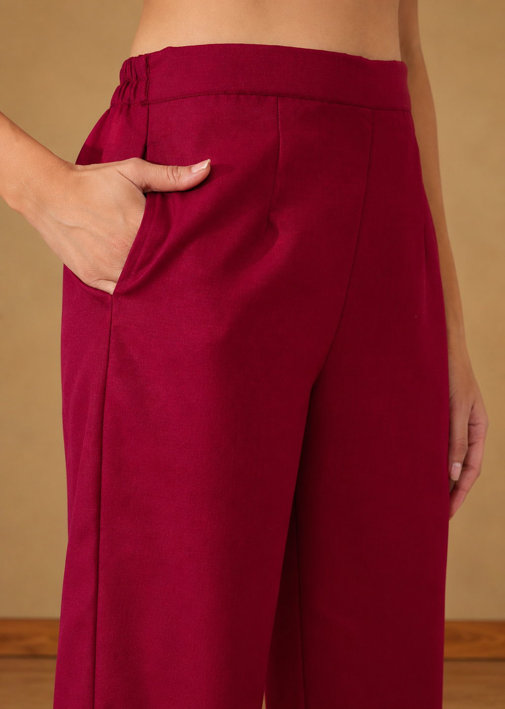 Floral Embroidered Tunic With Trousers